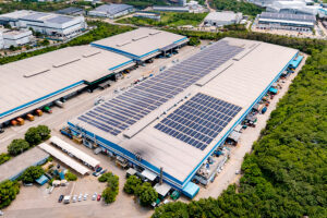 Rooftop solar installation on commercial building in Mumbai Maharashtra